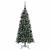 Brad de Crăciun artificial Verde 120 cm PVC și Plastic și Oțel GartenMobel Dekor