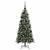Brad de Crăciun artificial Verde 120 cm PVC și Plastic și Oțel GartenMobel Dekor
