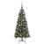 Brad de Crăciun artificial Verde 120 cm PVC și Plastic și Oțel GartenMobel Dekor