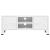 Dulap TV industrial, alb, 105x35x42 cm, metal GartenMobel Dekor