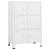 Dulap industrial de depozitare, alb, 75x40x115 cm, metal GartenMobel Dekor