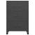 Dulap industrial de depozitare, antracit, 75x40x115 cm, metal GartenMobel Dekor