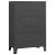Dulap industrial de depozitare, antracit, 75x40x115 cm, metal GartenMobel Dekor