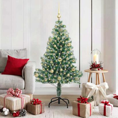 Pom de Crăciun artificial cu zăpadă imitată și lumină LED GartenMobel Dekor