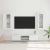 Set comodă TV cu sertar cu raft FLORIN 3 pcs Alb Lemn compozit GartenMobel Dekor