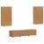 Set comodă TV FLORIN 3 pcs Stejar Artizanal Lemn compozit GartenMobel Dekor