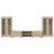 Set comodă TV cu raft FLORIN 3 pcs Stejar Sonoma Lemn compozit GartenMobel Dekor