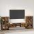 Set comodă TV cu raft FLORIN 3 pcs Stejar fumuriu Lemn compozit GartenMobel Dekor