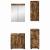 Set de mobilier pentru baie TULUM 4 pcs Stejar fumuriu GartenMobel Dekor