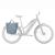 Geanta Thule Chasm Tote for bike, compatibila cu panoul Thule InLock, 25L, Mid Blue