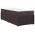 Cadru de pat cu saltea Maro închis 80 x 200 cm țesătură GartenMobel Dekor