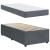 Cadru de pat cu saltea Gri închis 80 x 200 cm țesătură GartenMobel Dekor