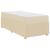 Cadru de pat cu saltea Crem 90 x 190 cm țesătură GartenMobel Dekor