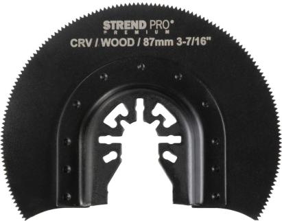 Pânză semirotundă Strend Pro 87 mm pentru multitool, Cr-V, pentru lemn