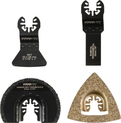 Set accesorii pentru multibrusca Strend Pro, carbura si bi-metal, 4 piese