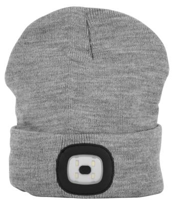 Caciula cu LED reincarcabila Strend Pro Albacore, gri, marime L