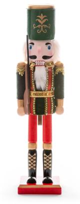 Spărgător de nuci decorativ din lemn cu căciulă, 38 cm, MagicHome