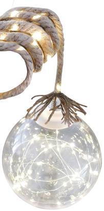 Glob decorativ LED de Crăciun MagicHome, 15 cm, lumină alb cald