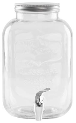 Dozator bauturi din sticla cu robinet MagicHome, 5 litri