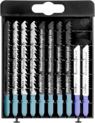 Set 10 lame pentru fierăstrău pendular Strend Pro Premium, mix materiale