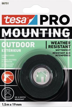 Banda dublu adeziva Tesa Mounting PRO Outdoor 19 mm x 1,5 m