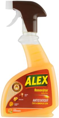 Spray antistatic pentru mobilier Alex cu parfum de portocala, 375 ml