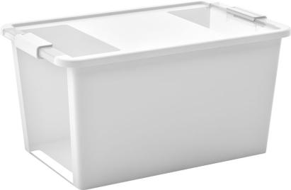Cutie de depozitare cu capac KIS Bi-Box L, 40 litri, albă, 35x55x28 cm
