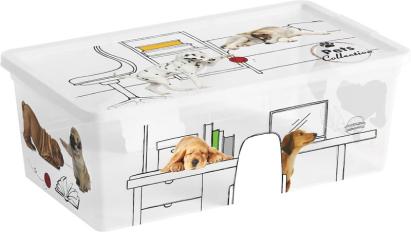 Cutie de depozitare cu capac KIS C Style Pets XS, 6L, 19x34x12 cm