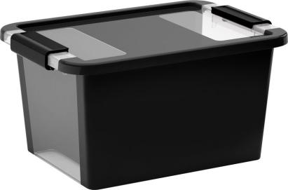 Cutie de depozitare cu capac KIS Bi-Box S, 11 L, neagra