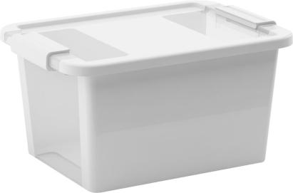 Cutie de depozitare cu capac KIS Bi-Box S, 11 L, albă, 26,5x36,5x19 cm