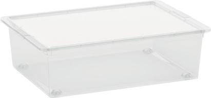 Cutie de depozitare cu capac KIS C-Box L, 27 L, transparentă, 39x55x16 cm