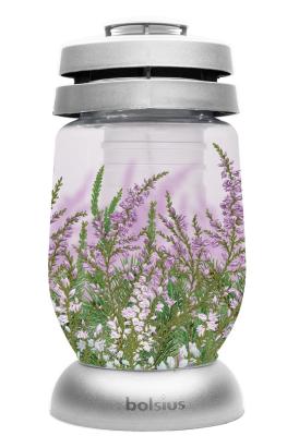 Candelă funerară Bolsius Heather din sticlă, 36 h, 24 cm