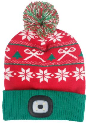 Caciula de Craciun cu LED Strend Pro, verde-rosu, marimea L