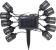 Ghirlandă solară de grădină Strend Pro cu 10 LED tip lampion, 1,8+2 m