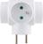 Priza tripla Strend Pro 3x16A alba, adaptor repartitor compact