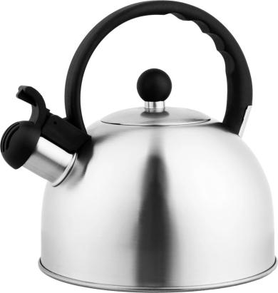 Ceainic din inox cu fluier MagicHome, 2,5 L, pentru toate tipurile de plite