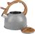 Ceainic cu fluier MagicHome 2,5 L, gri, aspect lemn, inox