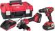 Set Worcraft XCUBE001 cu bormașină și polizor unghiular, 2x 4Ah