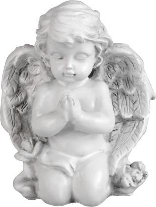 Statuetă înger rugător MagicHome pentru mormânt, polyresin, 9x7,5x11 cm