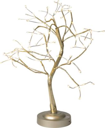 Decorațiune LED de Crăciun tip copac, 108 LED alb cald, 45 cm