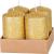 Set 4 lumânări advent aurii cu sclipici MagicHome, 4,8x8 cm