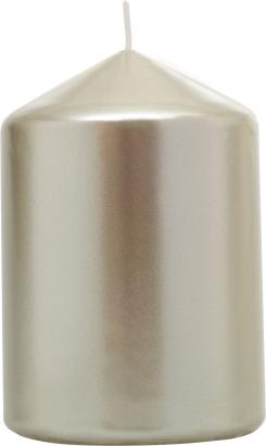 Lumânare decorativă MagicHome Crăciun, cilindrică, șampanie metalizat, 7x10 cm