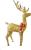 Figurină ren de Crăciun cu 150 LED alb cald, exterior, 150 cm