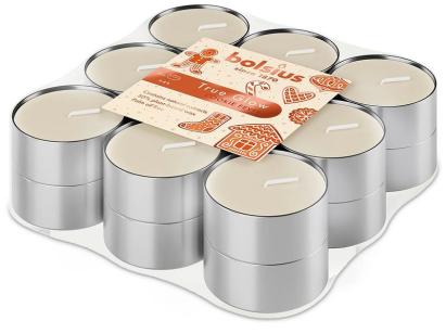 Lumânări parfumate tealight Bolsius Cookie Fever, Crăciun, 18 buc
