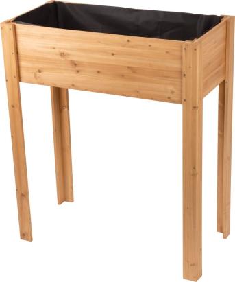 Strat înălțat din lemn cu picioare Strend Pro Garden, 84x40x98 cm