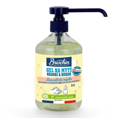 Gel Briochin 2in1 pentru vase si maini cu sapun de Marsilia, 500 ml