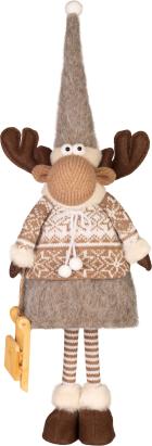 Decorațiune de Crăciun MagicHome ren fetiță textilă 53 cm