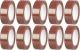 Bandă izolatoare PVC maro Strend Pro 19 mm x 10 m, set 10 buc