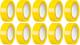 Bandă izolatoare PVC galbenă Strend Pro 19 mm x 10 m, set 10 buc