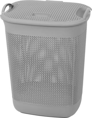Coș de rufe cu capac Strend Pro, gri, 37x44,5x56 cm